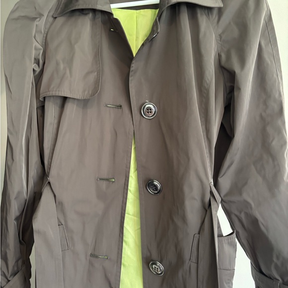 Talbots Brown Trench Coat Lightweight Classic - Picture 4 of 11